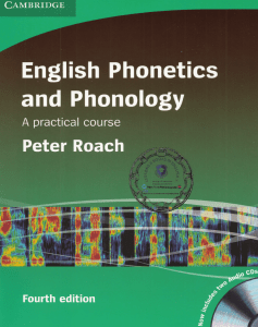 English Phonetics and Phonology Textbook