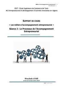 Accompagnement Entrepreneurial: Processus et Outils