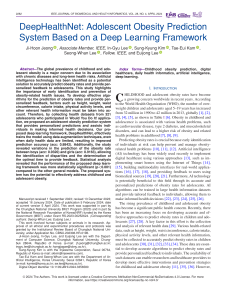 DeepHealthNet: Adolescent Obesity Prediction with Deep Learning