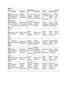 Horario de Estudio Semanal