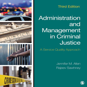 Criminal Justice Administration & Management Textbook