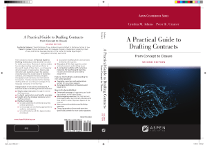 Practical Guide to Drafting Contracts Coursebook