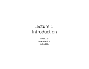 Causal Inference Lecture: ECON 335 Introduction