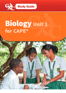 CXC Study Guide - Biology Unit 2 for CAPE