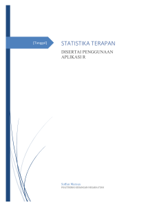 Statistika Terapan dengan Aplikasi R