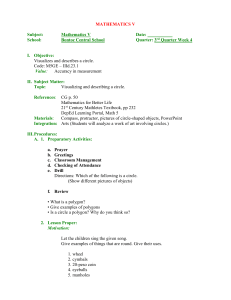 Math Lesson Plan: Visualizing Circles