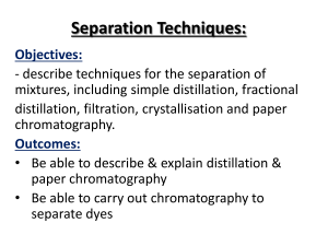 Separation Techniques: Distillation, Chromatography & More