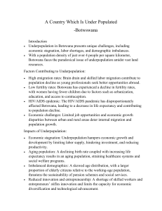 Botswana Underpopulation: Causes, Impacts & Solutions