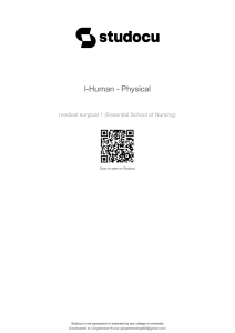 i-Human Physical Assessment Report: Medical Surgical 1