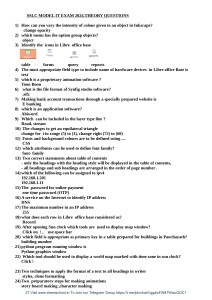 SSLC Model IT Exam 2024 Theory Questions