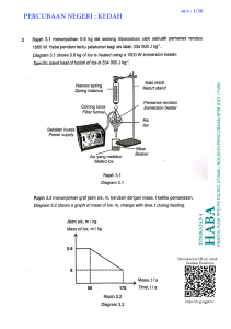 Kertas Percubaan Fizik Tingkatan 4: Haba