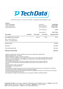 Tech Data Invoice for APL IPHONE XR 64 GB NOIR