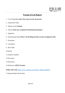 Lab Report Format Guide