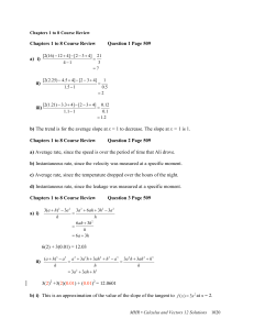 Calculus & Vectors Course Review: Chapters 1-8