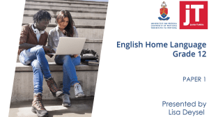 Grade 12 English Paper 1 Guide: Comprehension, Summary, Language