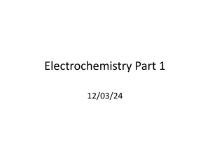 Electrochemistry: Redox Reactions & Galvanic Cells