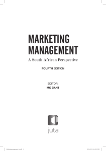 Marketing Management: South African Perspective