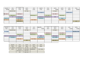 Electrical Engineering Timetable