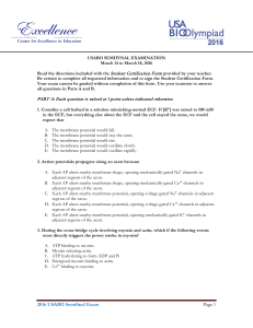 USABO Semifinal Exam 2016 - Biology Questions