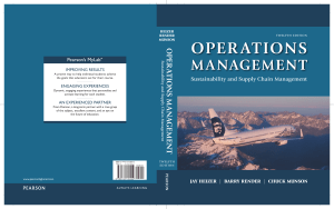 Operations Management Textbook: Sustainability & Supply Chain