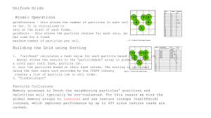 Uniform Grids & Atomic Operations for Particle Simulation