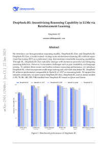 DeepSeek-R1: RL for LLM Reasoning