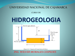 Propiedades Hidráulicas: Ley de Darcy, Porosidad y Permeabilidad