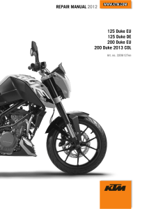 KTM Duke 125/200 Repair Manual