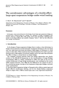 Aerodynamic Advantages of Double-Effect Suspension Bridges