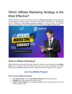 Affiliate Marketing Strategies: A Guide to Success