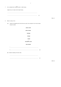 Metals Extraction & Properties Exam