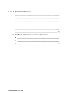 Human Biology Exam: Nutrition, Digestion, Absorption