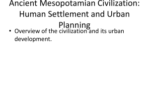 Ancient Mesopotamia Urban Planning