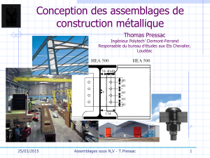 Conception assemblages construction métallique