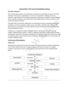 Securitization in Kenya: A Concept Paper