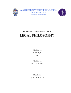 Legal Philosophy Reports Compilation