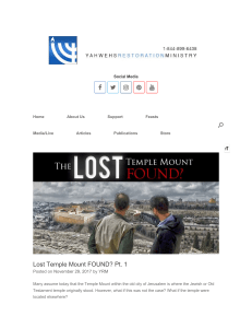 Lost Temple Mount: City of David Theory