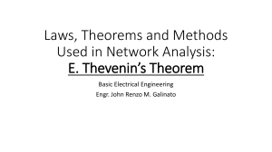 Thevenin's Theorem in Network Analysis