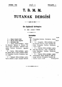 TBMM Tutanakları, 6 Aralık 1946