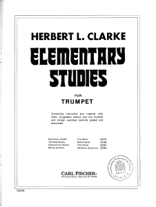 Herbert L. Clarke Elementary Trumpet Studies