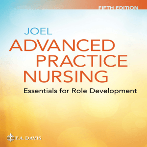 Advanced Practice Nursing: Essentials for Role Development