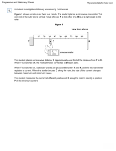 Progressive & Stationary Waves Exam