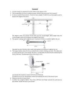 Physics Homework: Speed, Moments, Work, Energy