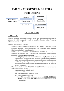 Current Liabilities: Definition, Measurement, & Classification