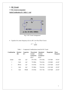 RC & RLC Circuit Analysis Lab Report