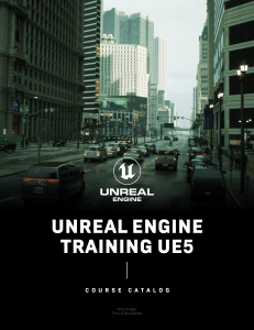 Unreal Engine 5 Training Course Catalog