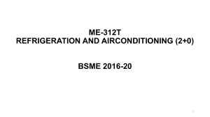 Refrigeration & Air Conditioning Presentation