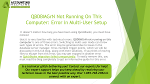 QuickBooks QBDBMGrN Error: Multi-User Setup Fix