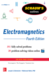 Electromagnetics Textbook: Schaum's Outlines, 4th Edition