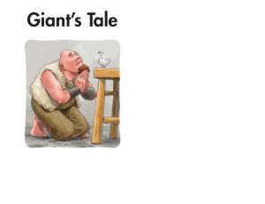 Giant's Tale: A Leveled Reading Book for Kids